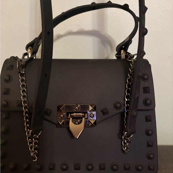 Most Wanted USA Studded Black Handbag - Picture 5 of 8
